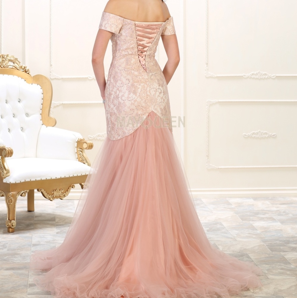 Formal prom off shoulder dress. Bridesmaid dresses - Picture 2 of 5